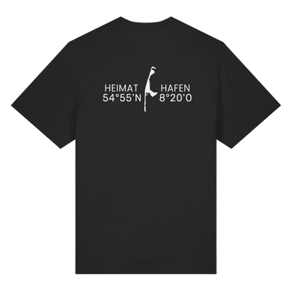 Heimathafen Sylt mit Standort (back) - Heavy T-Shirt