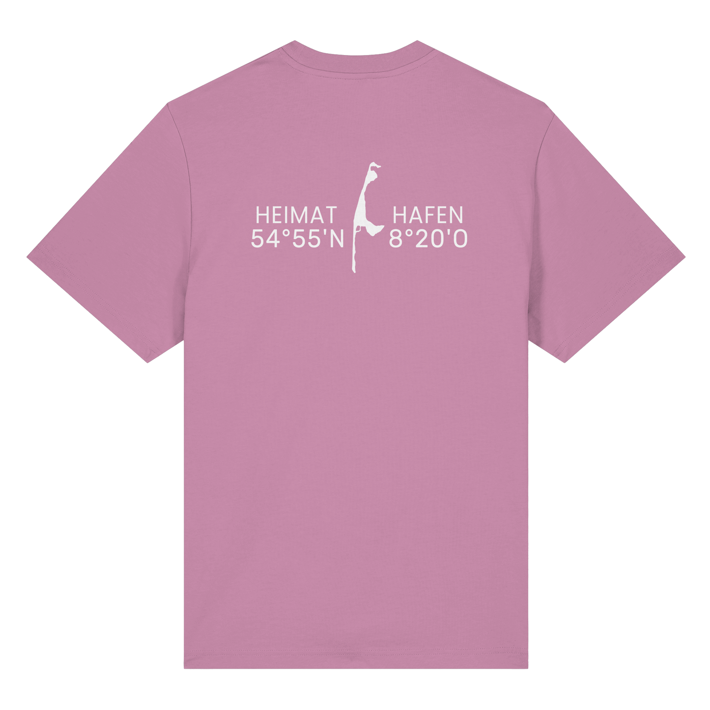 Heimathafen Sylt mit Standort (back) - Heavy T-Shirt