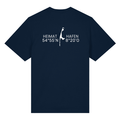 Heimathafen Sylt mit Standort (back) - Heavy T-Shirt