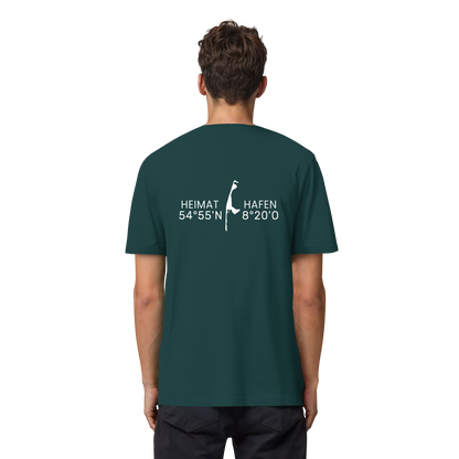 Heimathafen Sylt mit Standort (back) - Heavy T-Shirt