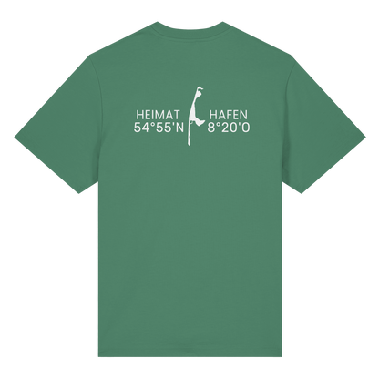 Heimathafen Sylt mit Standort (back) - Heavy T-Shirt
