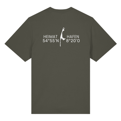 Heimathafen Sylt mit Standort (back) - Heavy T-Shirt