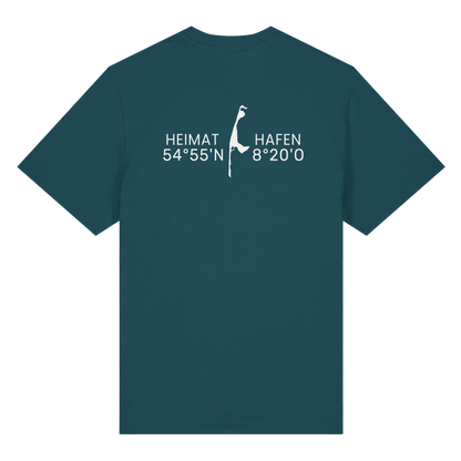 Heimathafen Sylt mit Standort (back) - Heavy T-Shirt