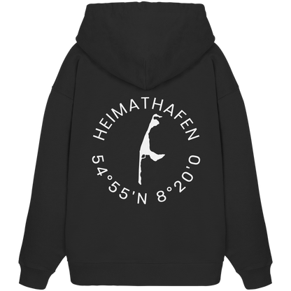 Heimathafen mit Koordinate - Oversize Hoodie