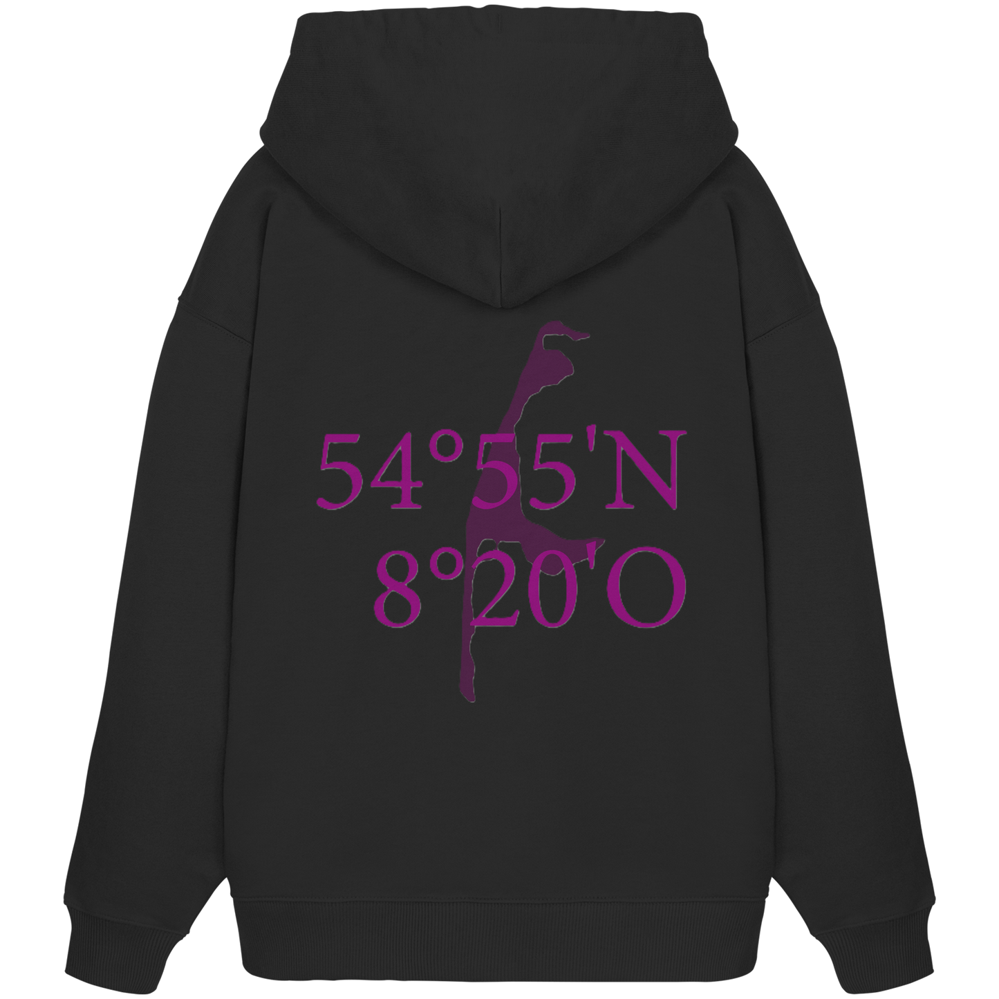 Deine Koordinaten - Oversize Hoodie