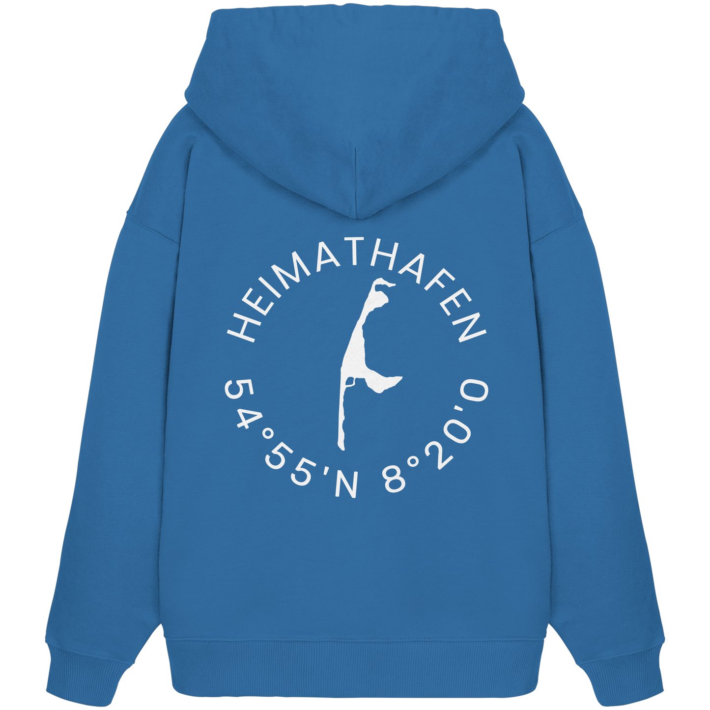 Heimathafen mit Koordinate - Oversize Hoodie