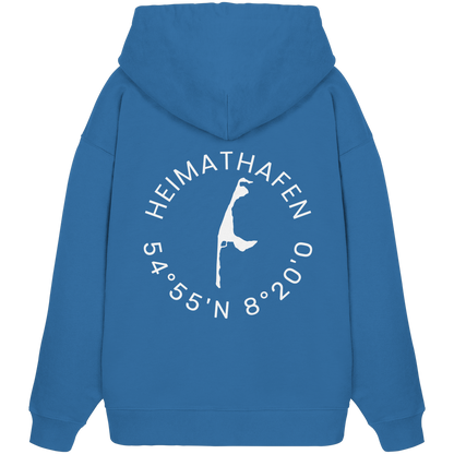Heimathafen mit Koordinate - Oversize Hoodie
