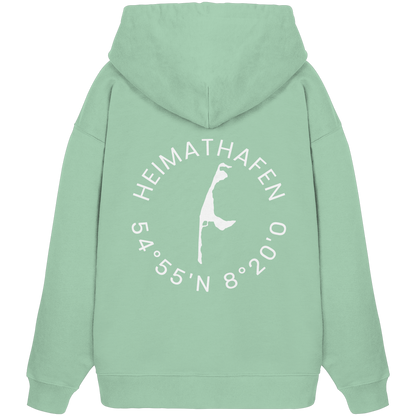 Heimathafen mit Koordinate - Oversize Hoodie