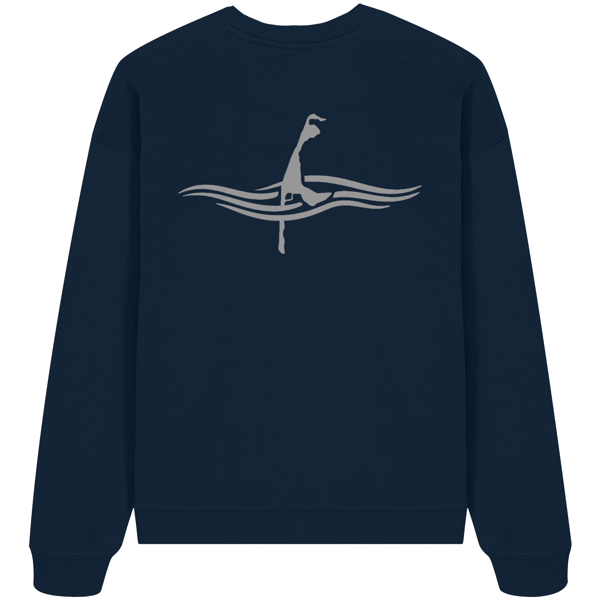 maritimes Sylt vom Meer umschlungen (Rücken) - Oversize Sweatshirt