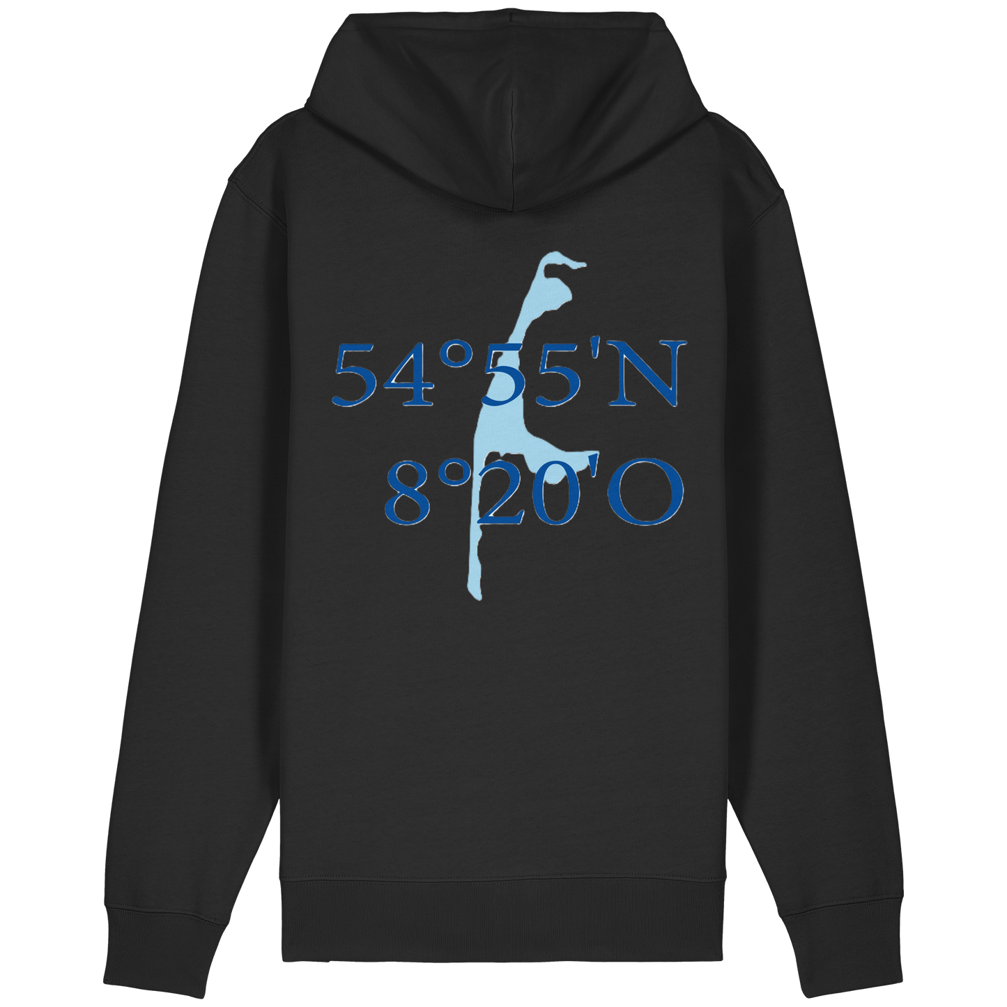 Dein Relaxed Zipper mit der blauen Koordinate