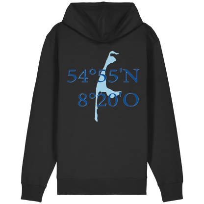 Dein Relaxed Zipper mit der blauen Koordinate