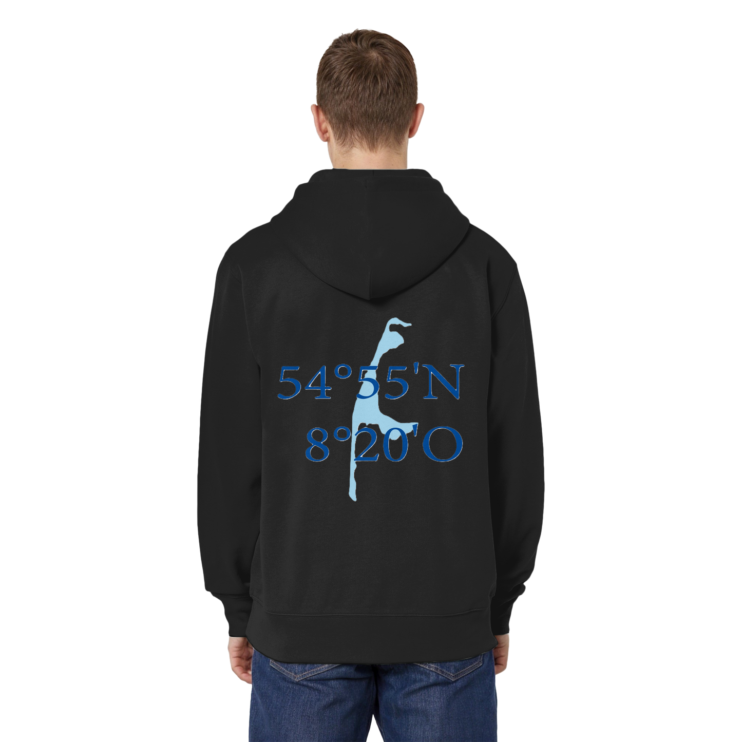 Dein Relaxed Zipper mit der blauen Koordinate