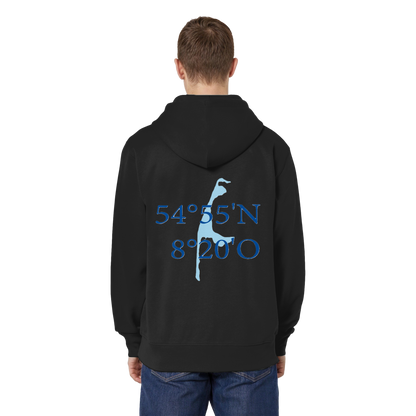 Dein Relaxed Zipper mit der blauen Koordinate