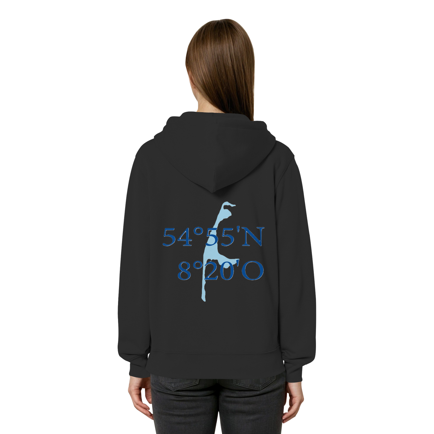 Dein Relaxed Zipper mit der blauen Koordinate