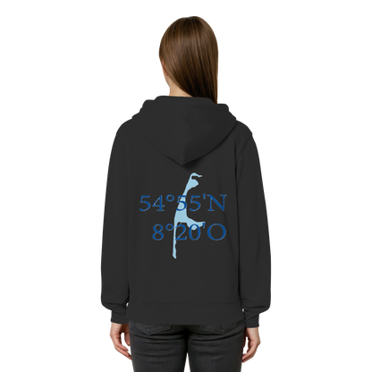 Dein Relaxed Zipper mit der blauen Koordinate