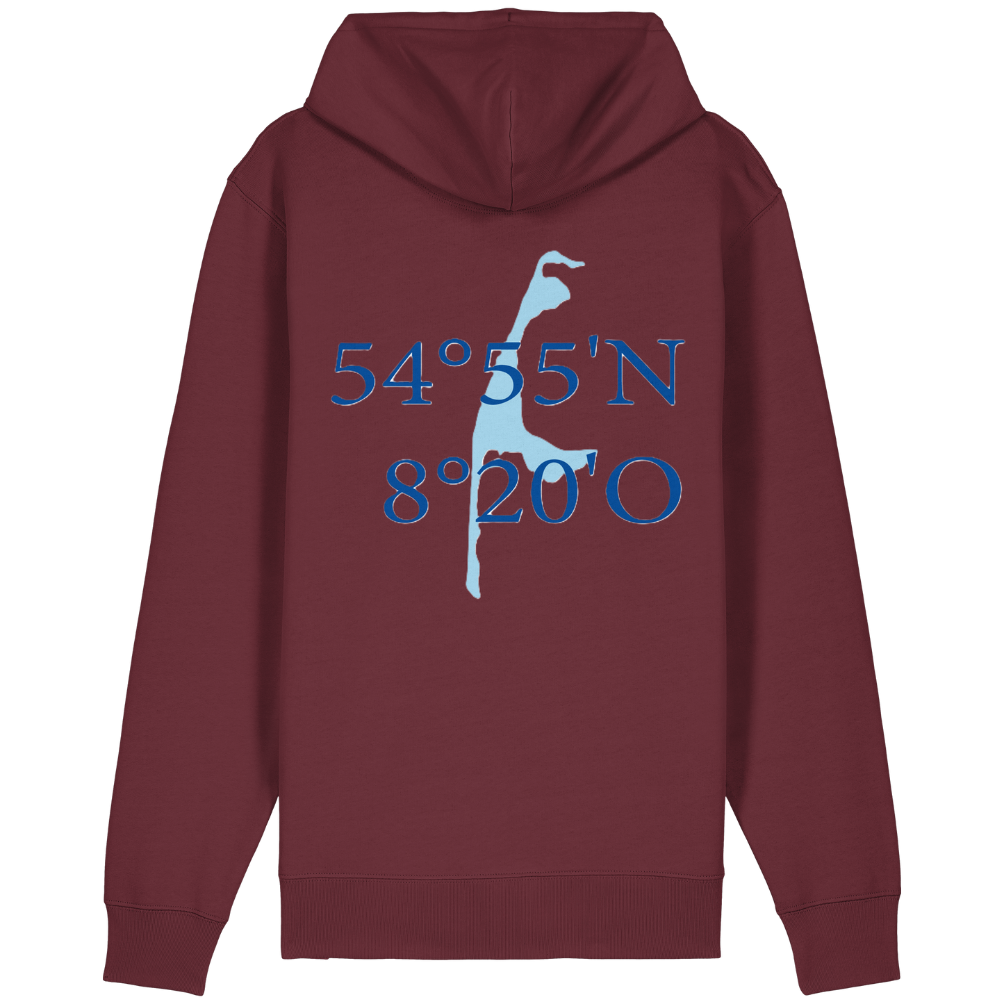 Dein Relaxed Zipper mit der blauen Koordinate