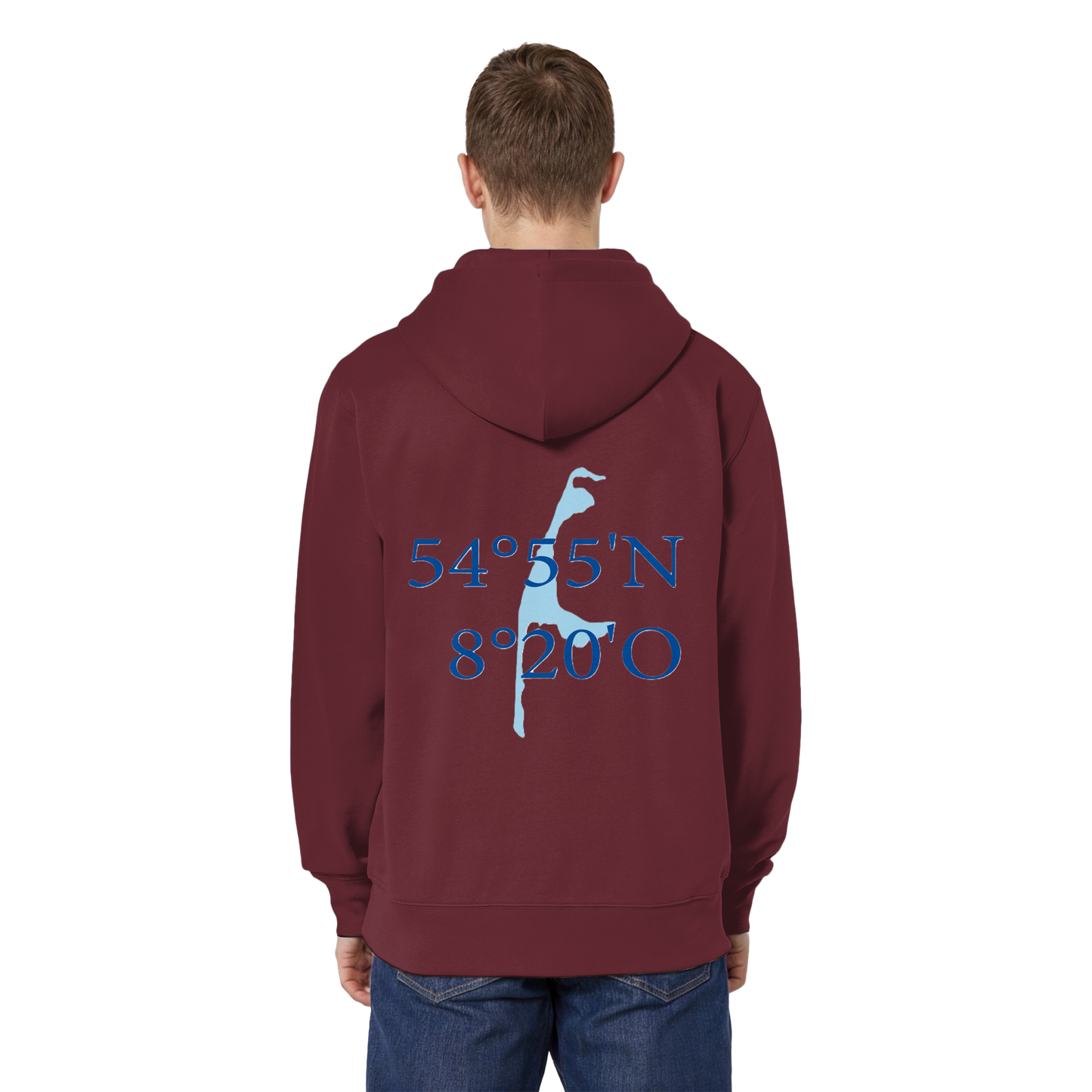 Dein Relaxed Zipper mit der blauen Koordinate