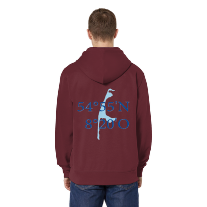 Dein Relaxed Zipper mit der blauen Koordinate