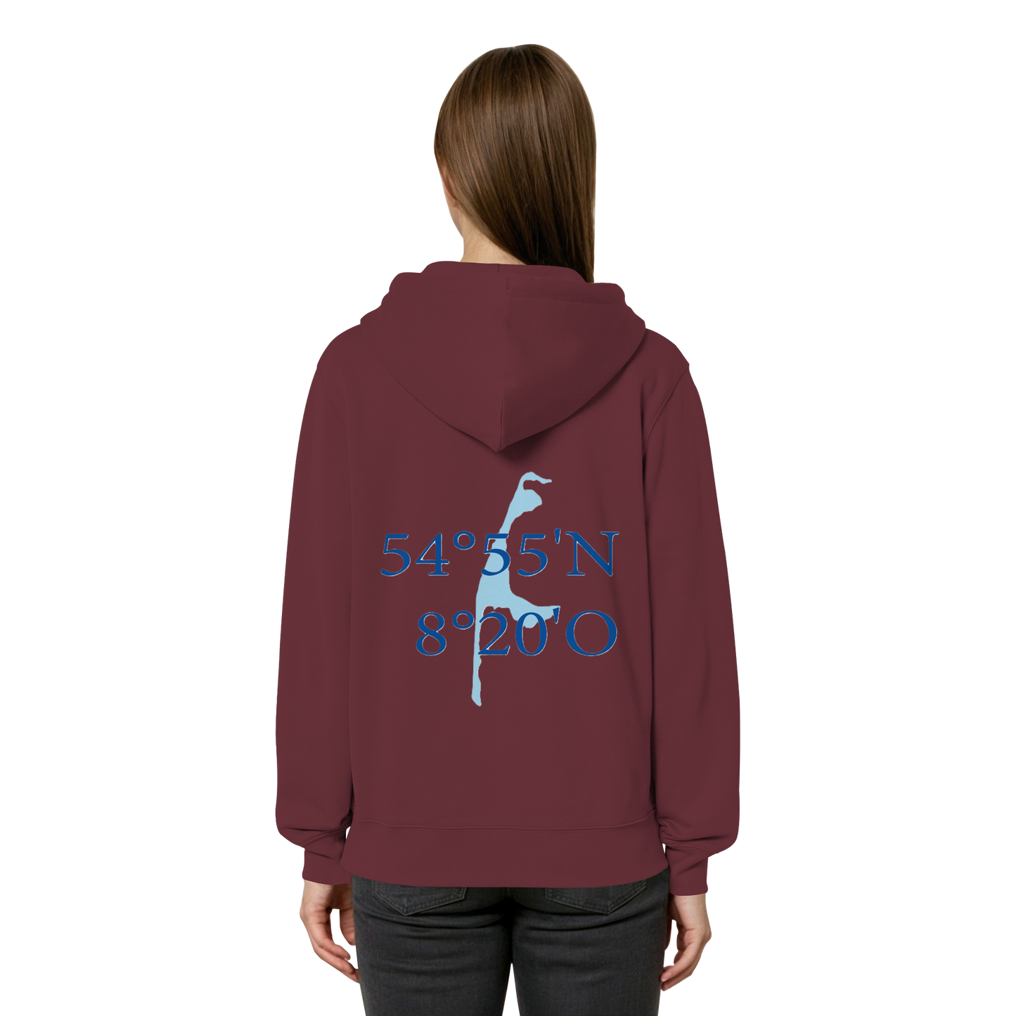 Dein Relaxed Zipper mit der blauen Koordinate