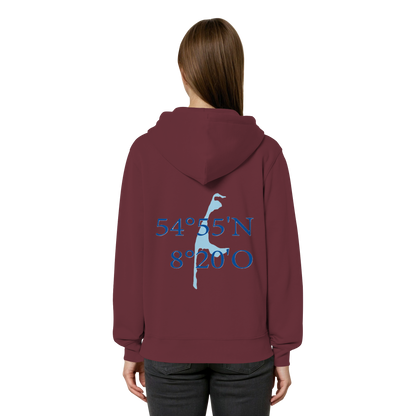 Dein Relaxed Zipper mit der blauen Koordinate