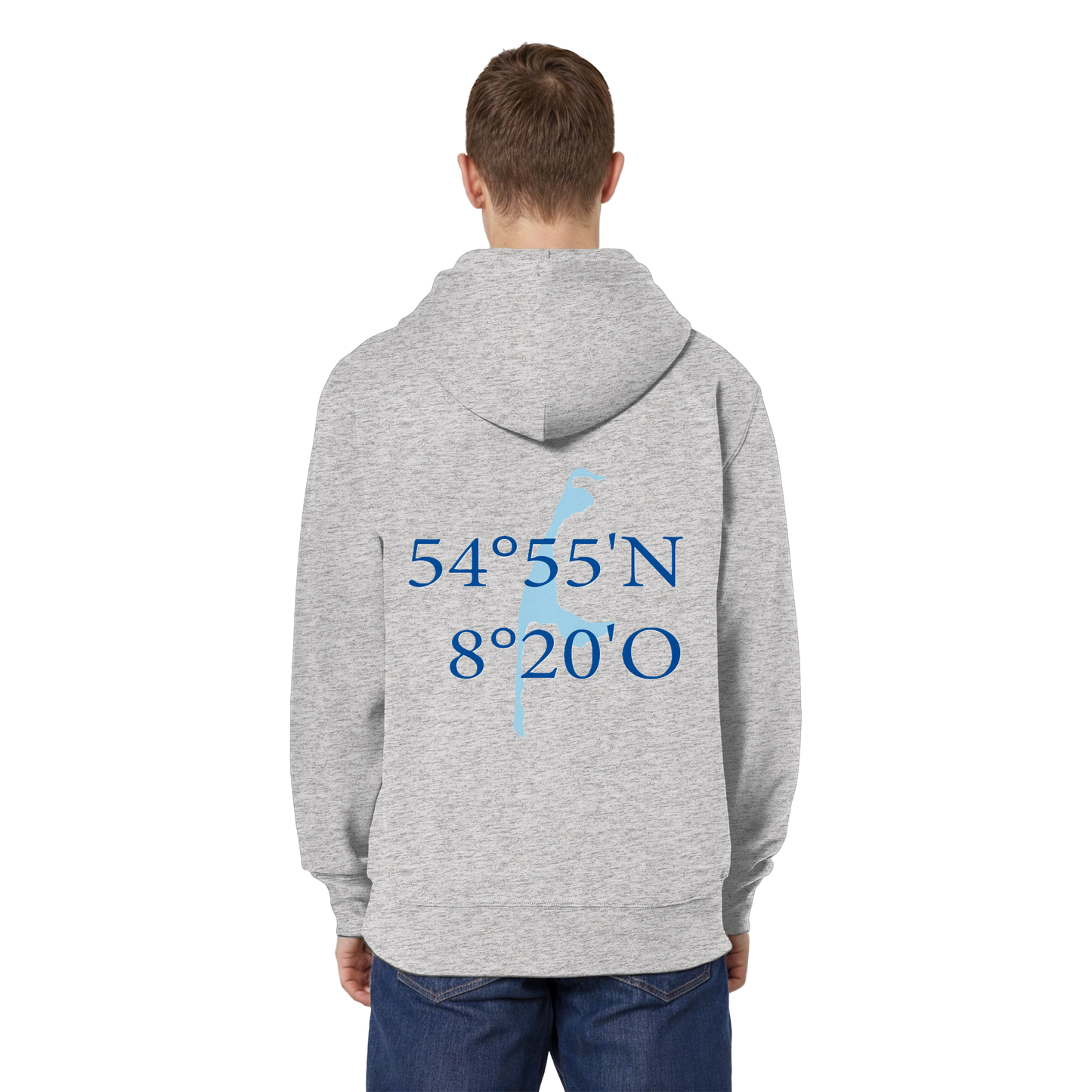 Dein Relaxed Zipper mit der blauen Koordinate