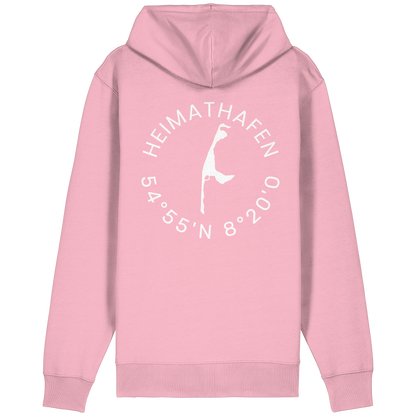 Heimathafen mit Koordinate - Relaxed Zipper (front & back)