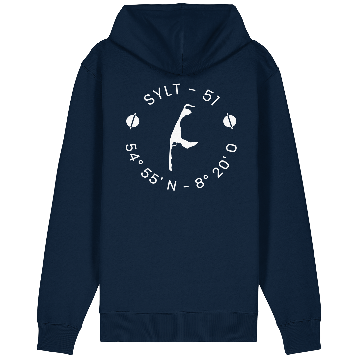 Sylter Heimathafen - Organic Relaxed Zipper (front & back)