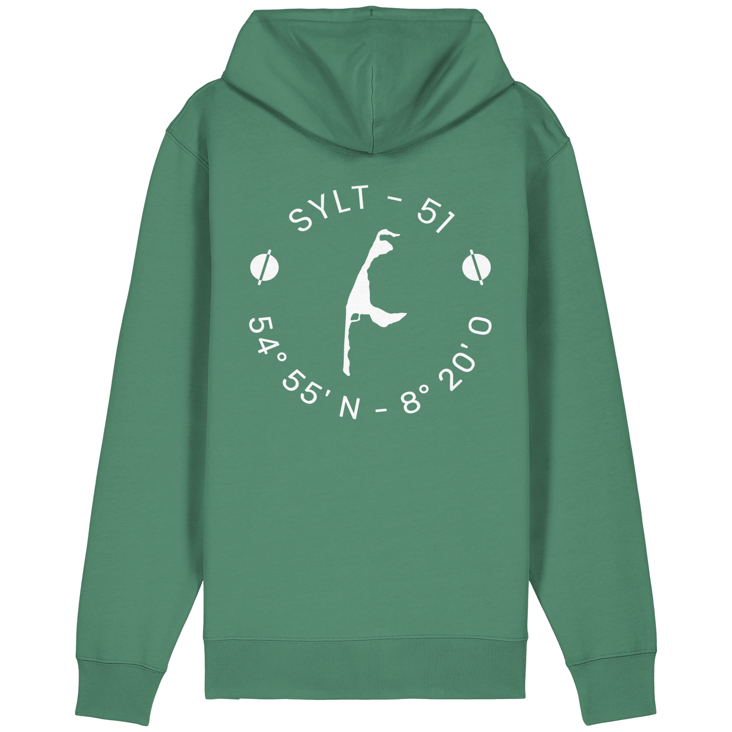 Dein Relaxed Zipper mit Koordinate und Insel