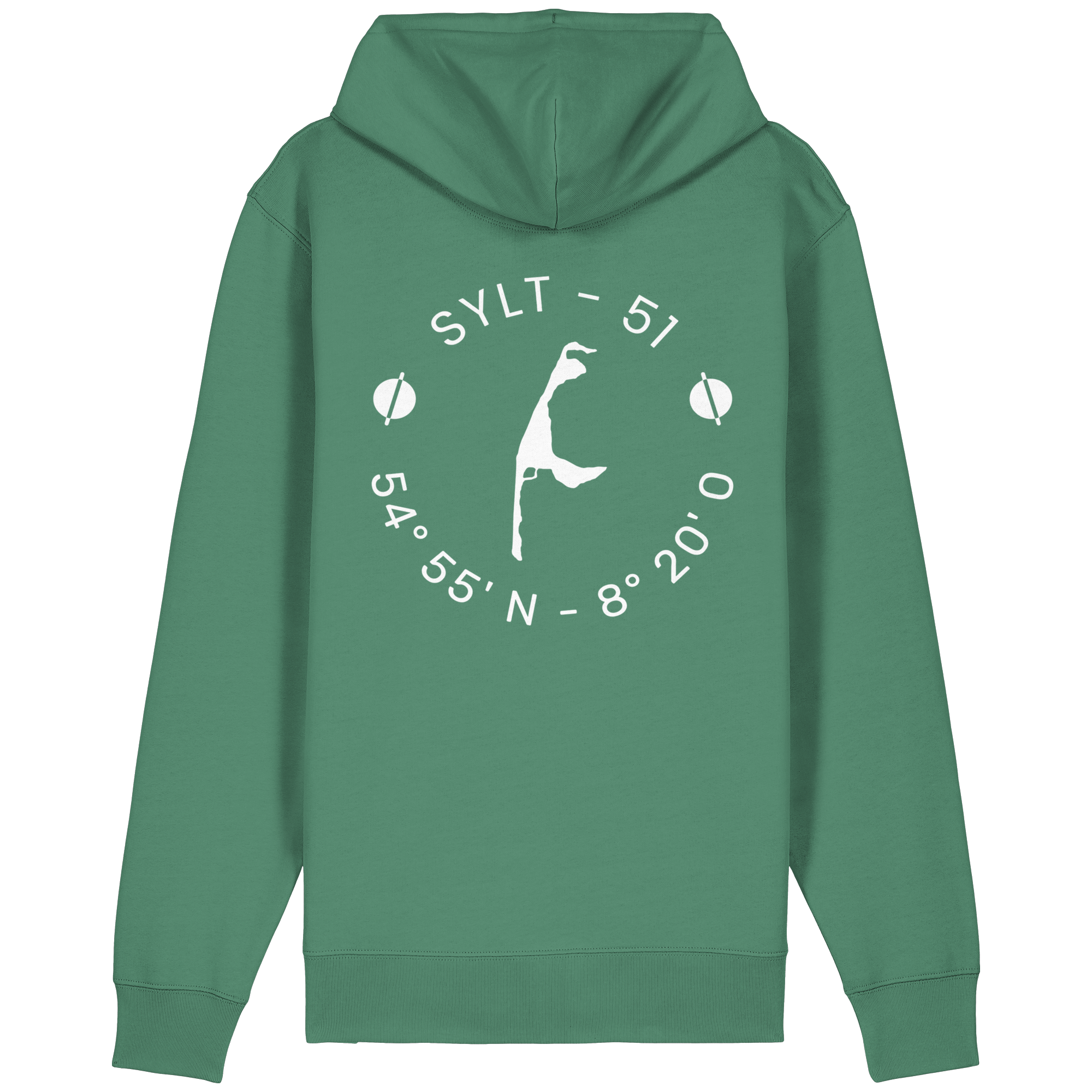 Dein Relaxed Zipper mit Koordinate und Insel