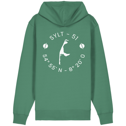 Dein Relaxed Zipper mit Koordinate und Insel