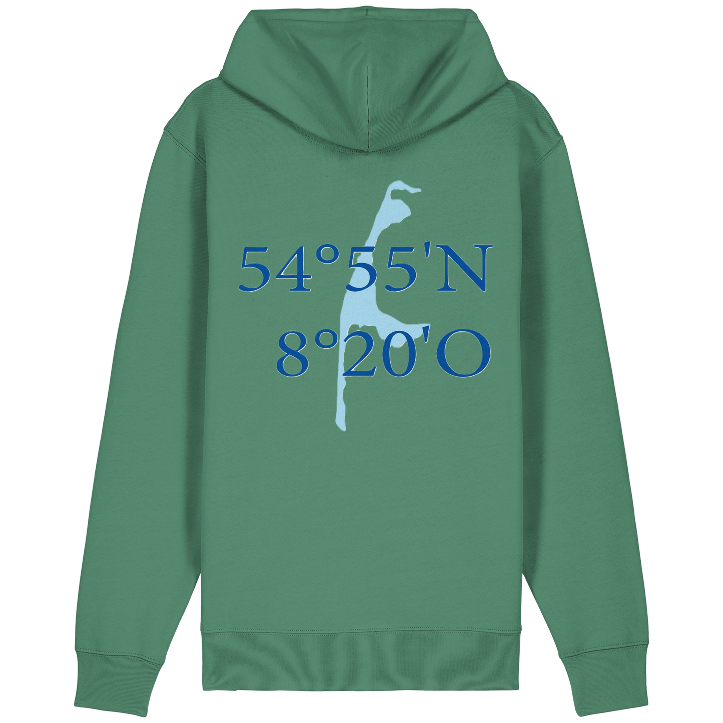 Dein Relaxed Zipper mit der blauen Koordinate