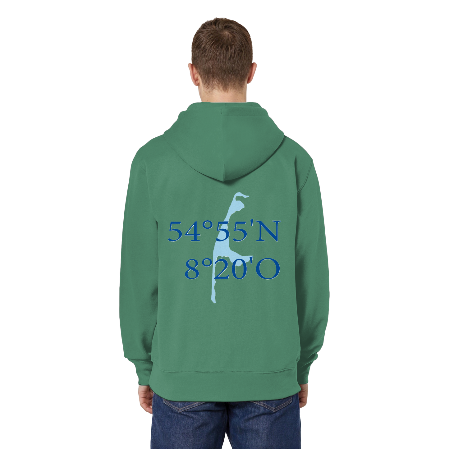 Dein Relaxed Zipper mit der blauen Koordinate