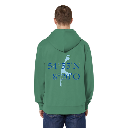 Dein Relaxed Zipper mit der blauen Koordinate