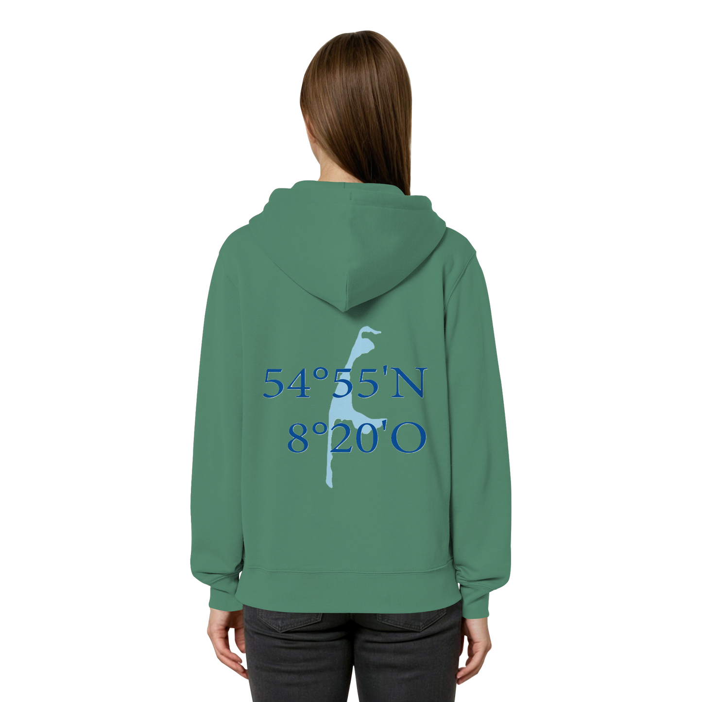 Dein Relaxed Zipper mit der blauen Koordinate