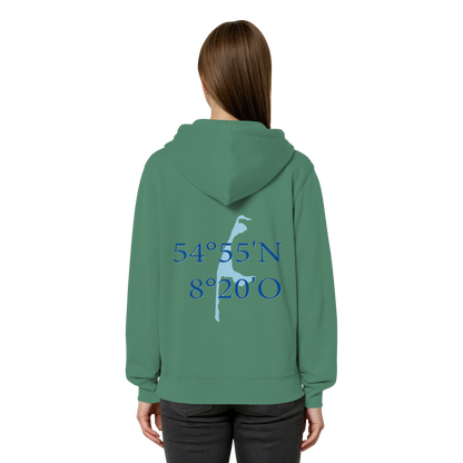 Dein Relaxed Zipper mit der blauen Koordinate