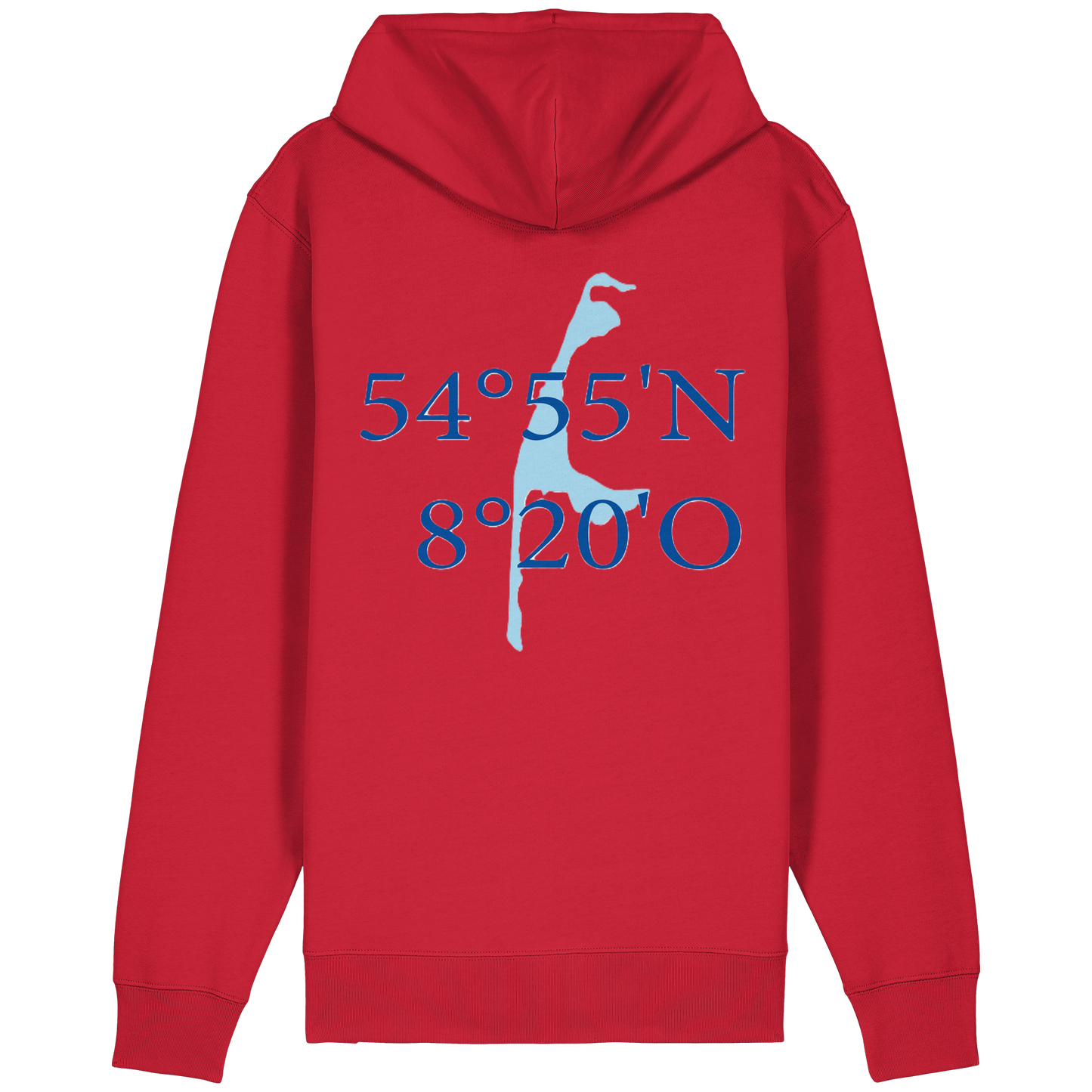 Dein Relaxed Zipper mit der blauen Koordinate