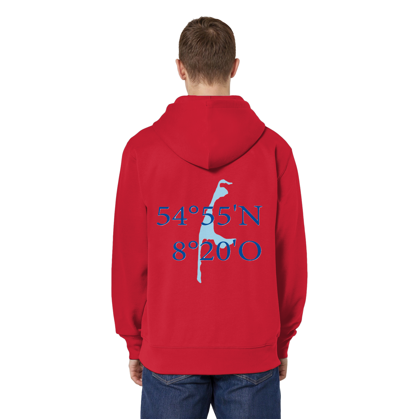 Dein Relaxed Zipper mit der blauen Koordinate