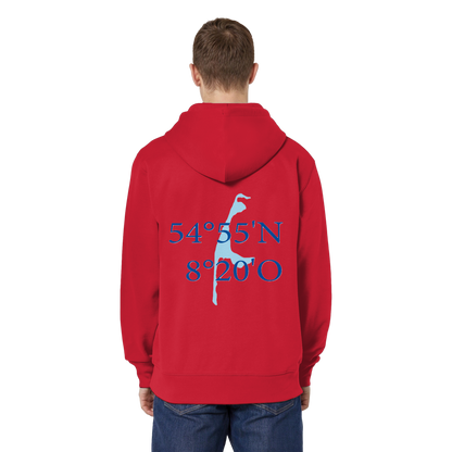 Dein Relaxed Zipper mit der blauen Koordinate