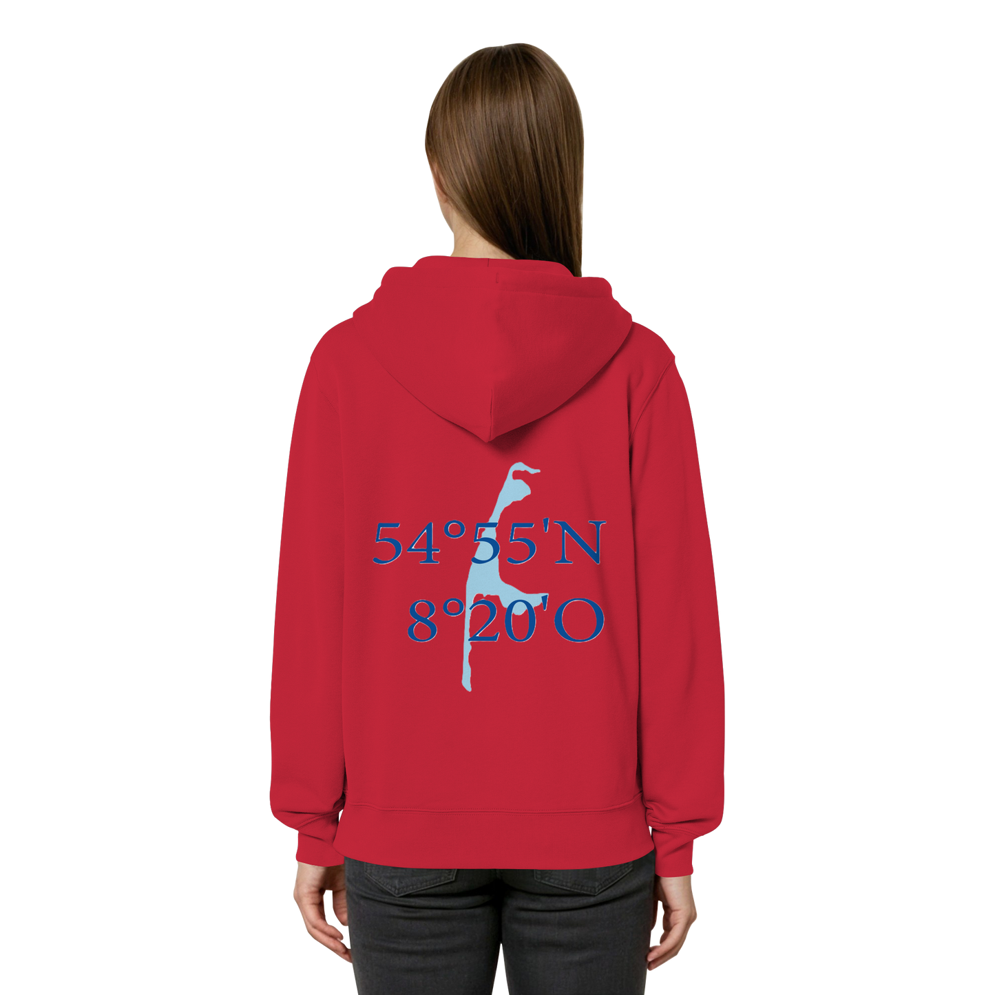 Dein Relaxed Zipper mit der blauen Koordinate