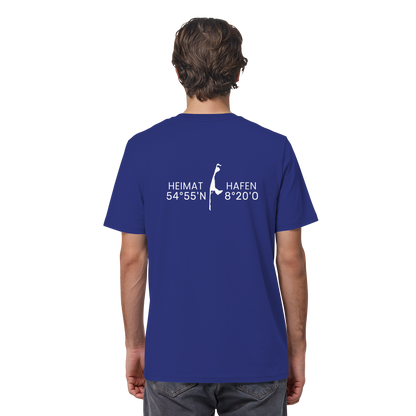 Heimathafen Sylt mit Standort - Basic Shirt (back)