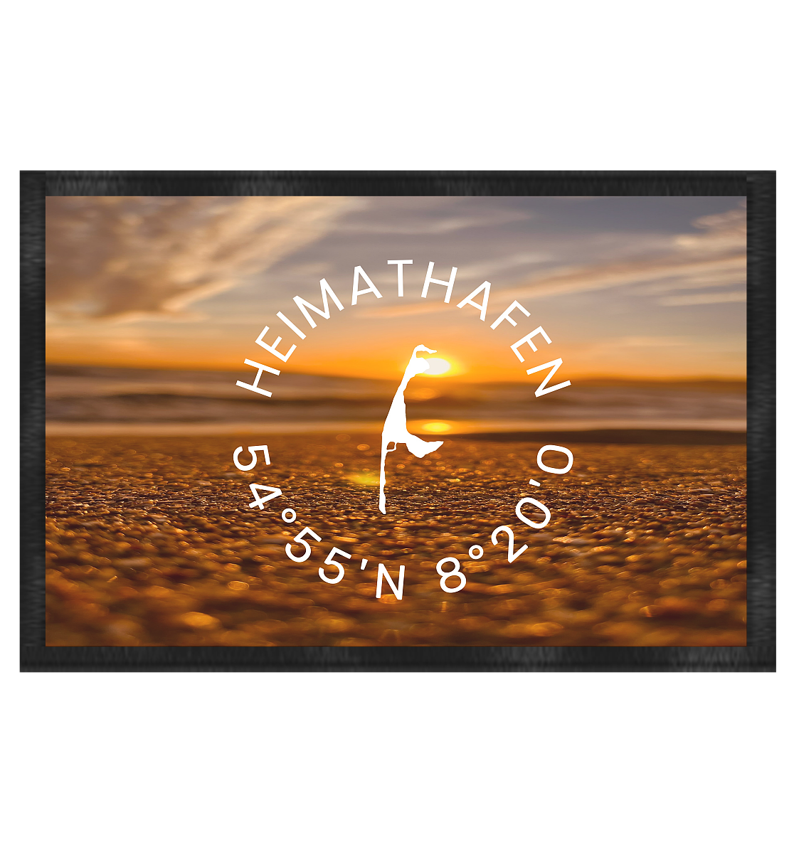 Heimathafen Fußmatte 60x40cm (Logo_Rund)