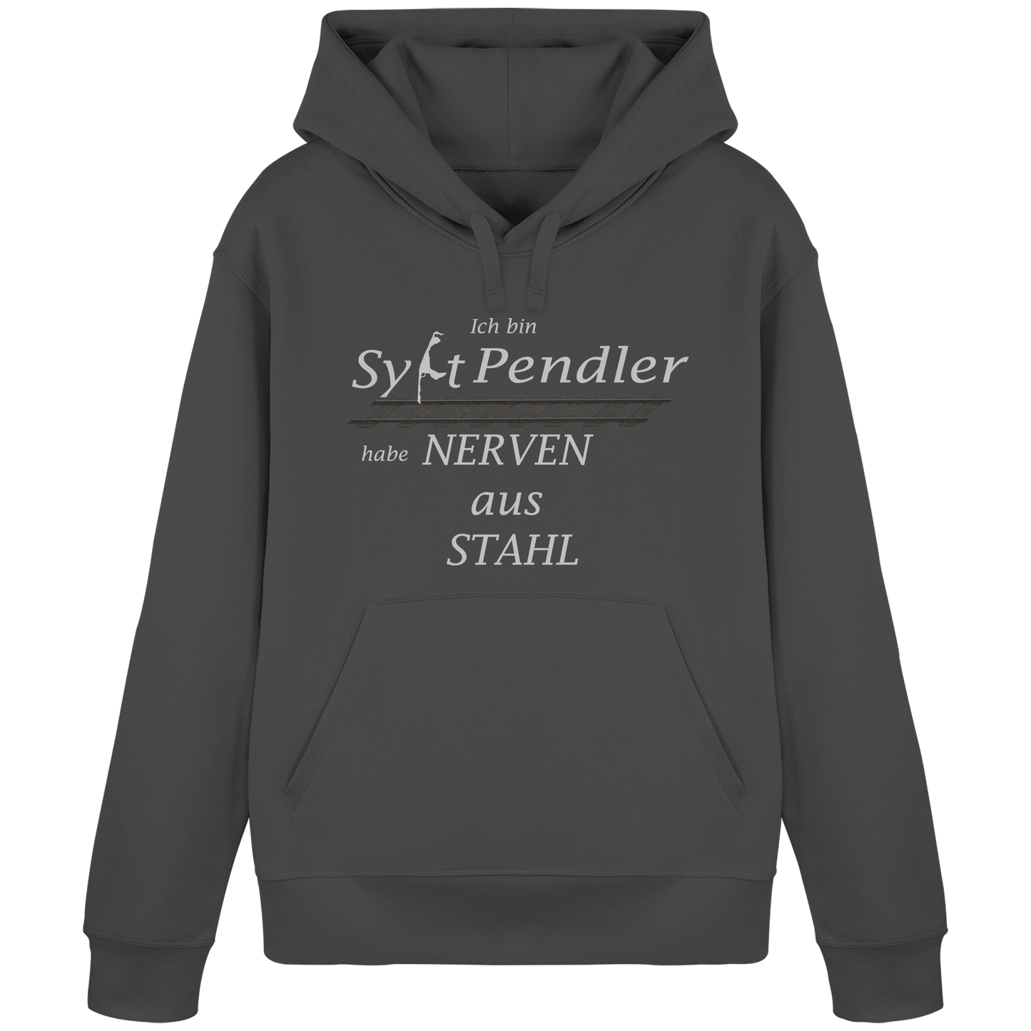 Der Sylt-Pendler ~ Basic Hoodie (Motiv vorne)