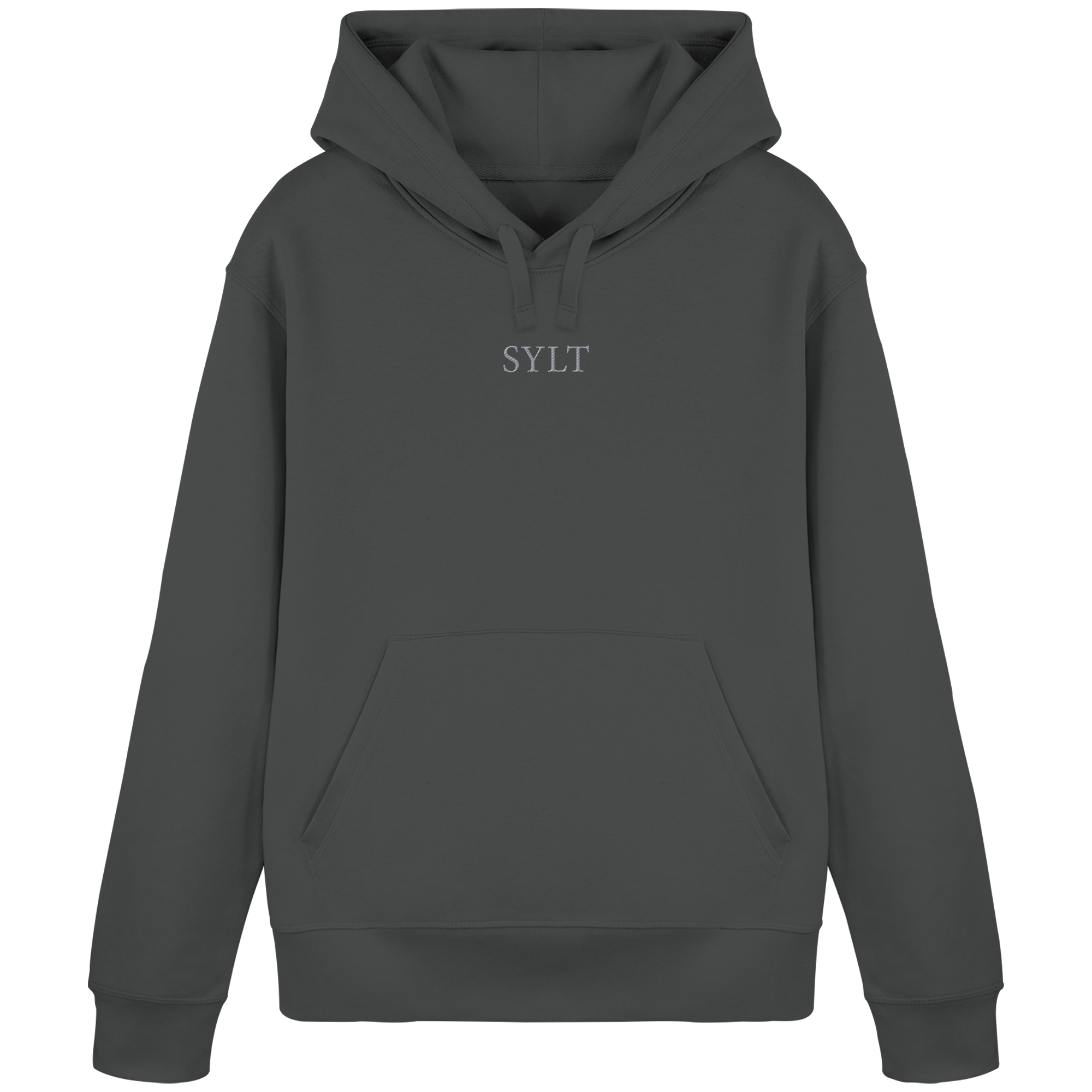 maritime SyltWelle (Sonnenaufgang) mit Stick (front) & Logo (hinten)  - Basic Hoodie