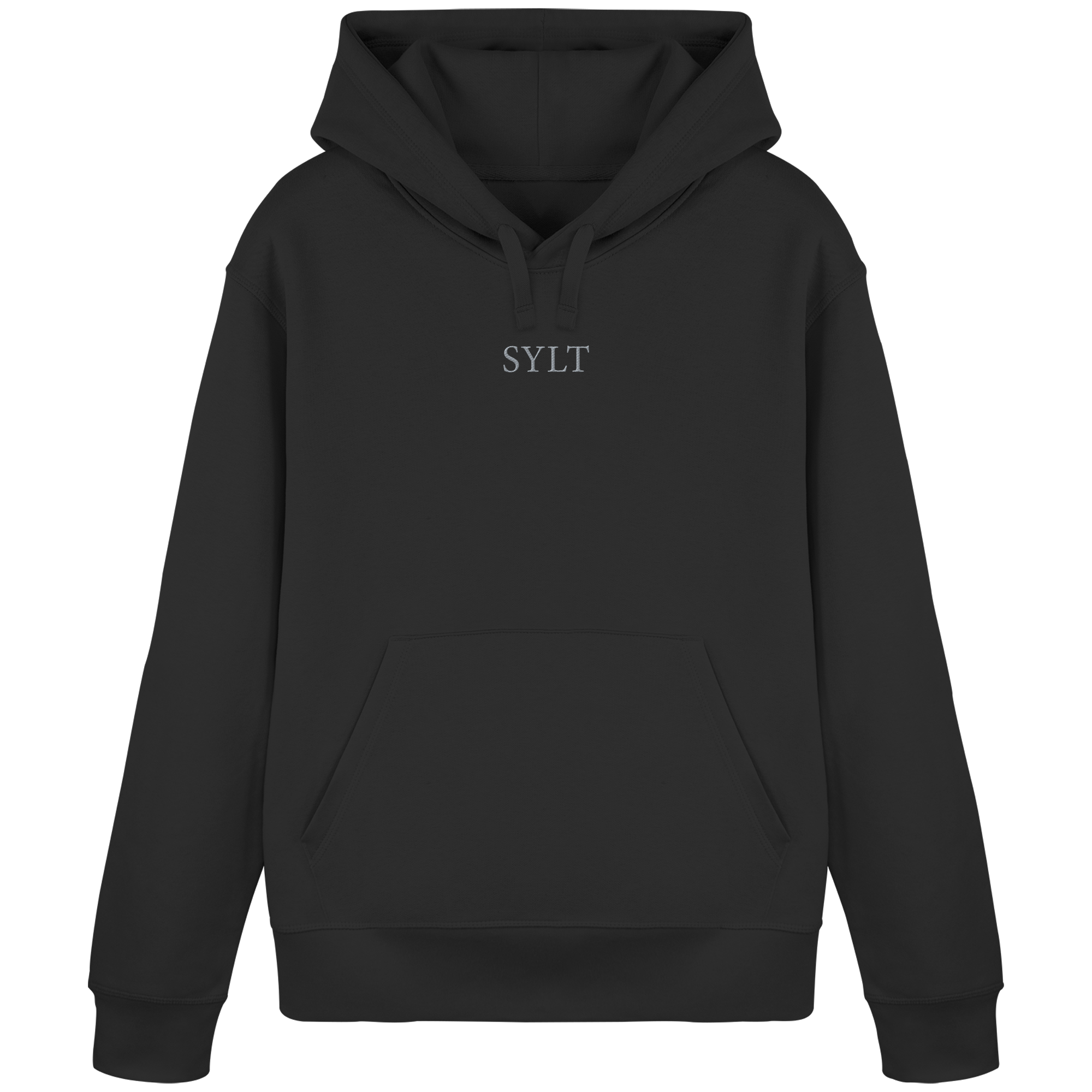 maritime SyltWelle (Sonnenaufgang) mit Stick (front) & Logo (hinten)  - Basic Hoodie