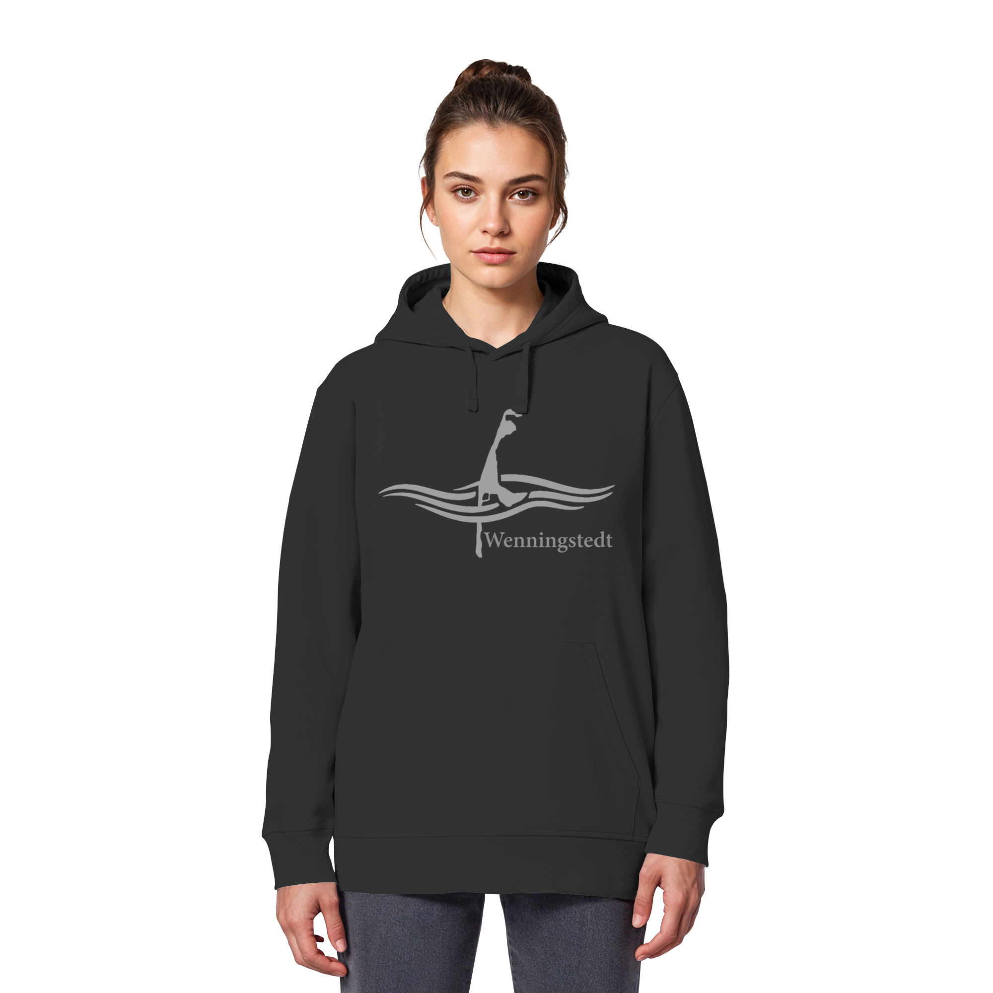 maritimes Sylt vom Meer umschlungen - Edition Wenningstedt (Vorne) Basic Hoodie