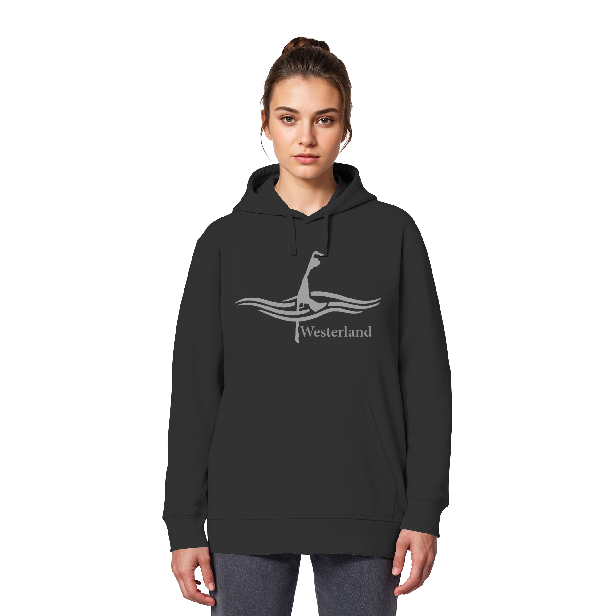 maritimes Sylt vom Meer umschlungen - Edition Westerland (Vorne) - Basic Hoodie