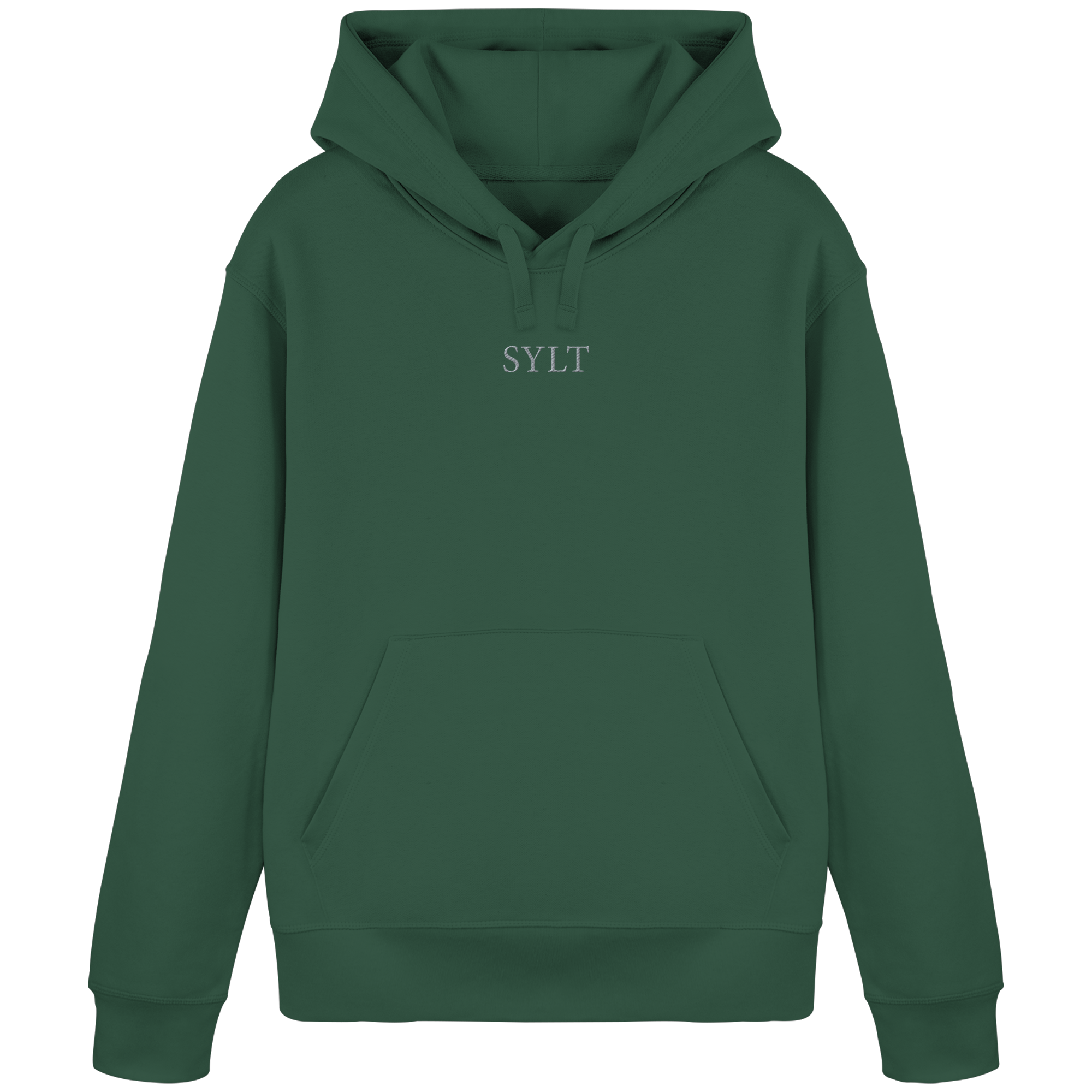 maritime SyltWelle (Sonnenaufgang) mit Stick (front) & Logo (hinten)  - Basic Hoodie