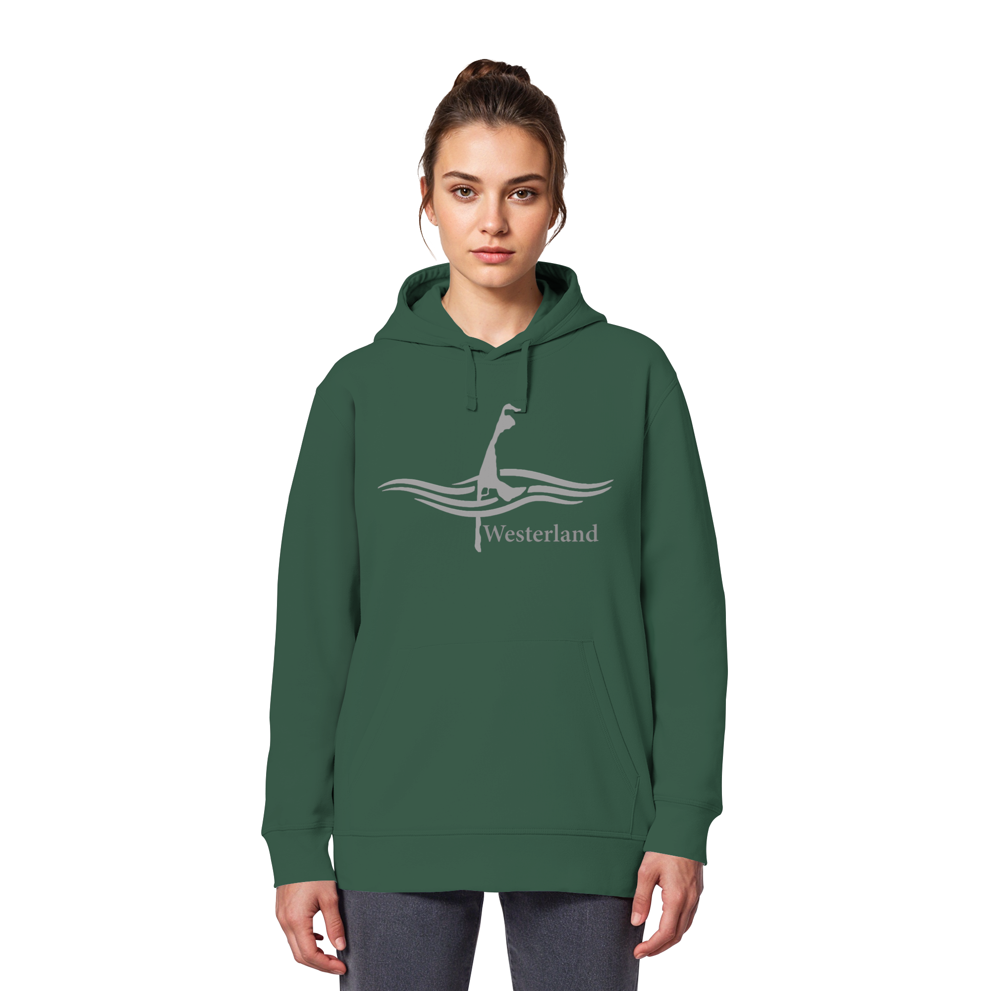 maritimes Sylt vom Meer umschlungen - Edition Westerland (Vorne) - Basic Hoodie