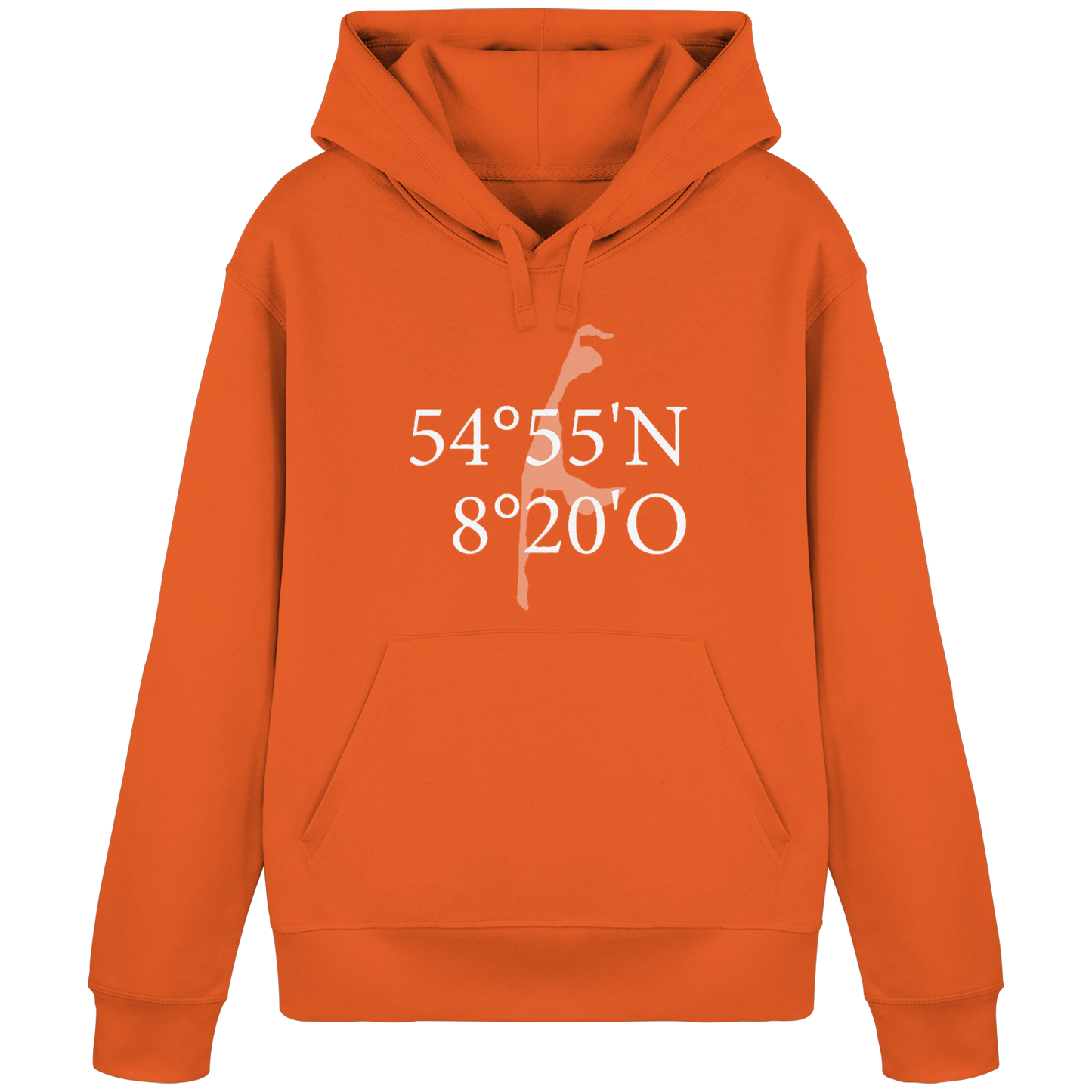 Deine Koordinate_vorne_Sonderedition_weiß - Basic Hoodie