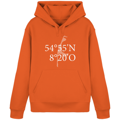 Deine Koordinate_vorne_Sonderedition_weiß - Basic Hoodie